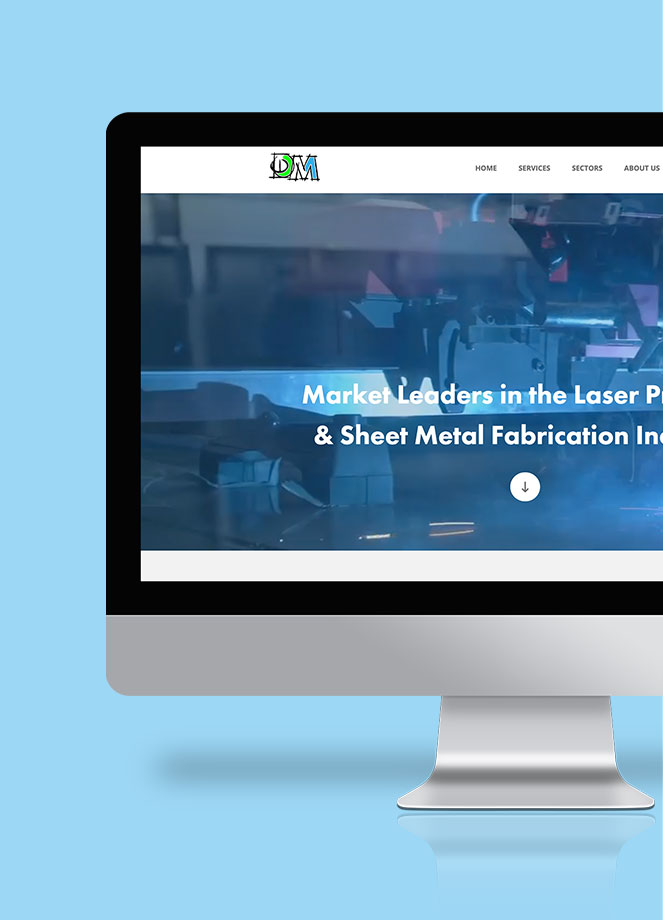 D&M Design & Fabrication Ltd Website Mockup