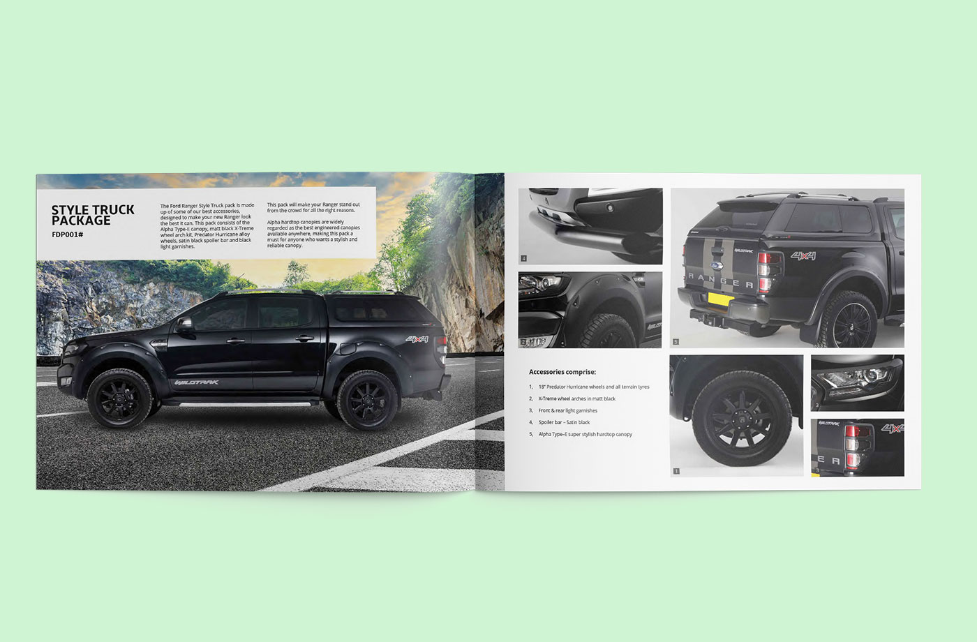 Ranger Accessories Brochure Double page spread